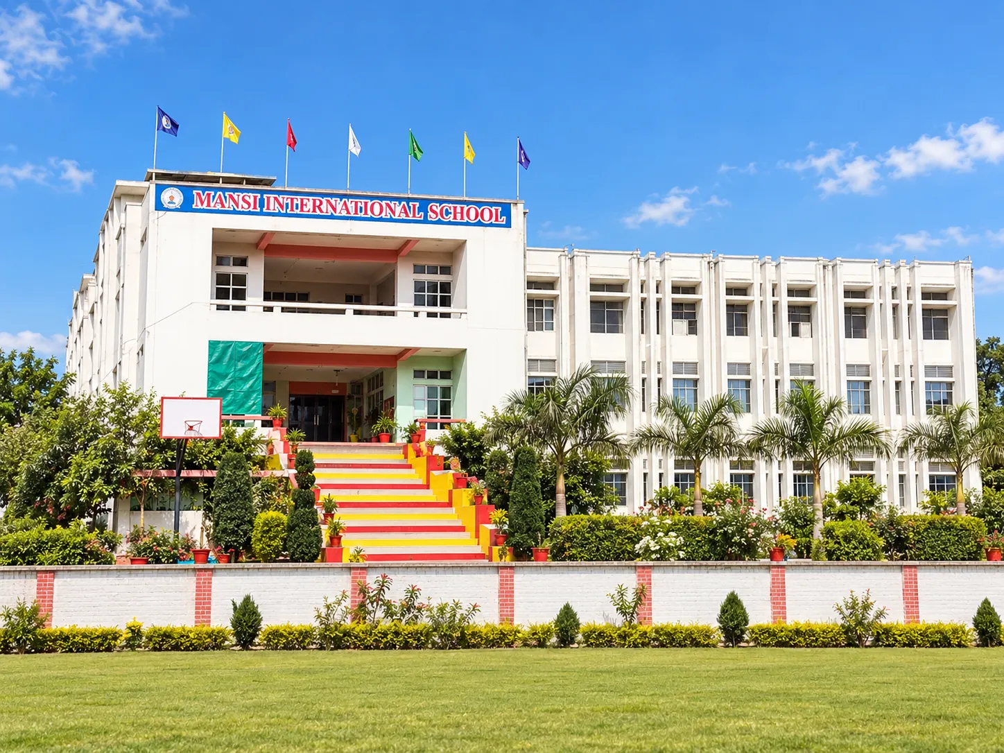 Mansi International School campus in Gonda, Uttar Pradesh