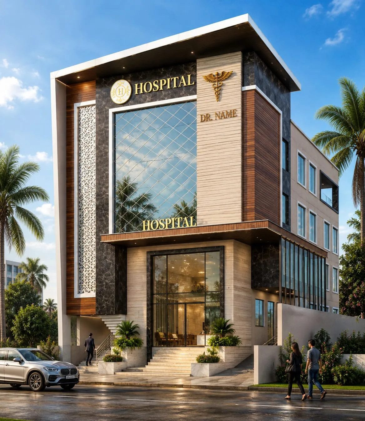 Design visualisation for Arunodaya Kidney Care Centre in Lucknow